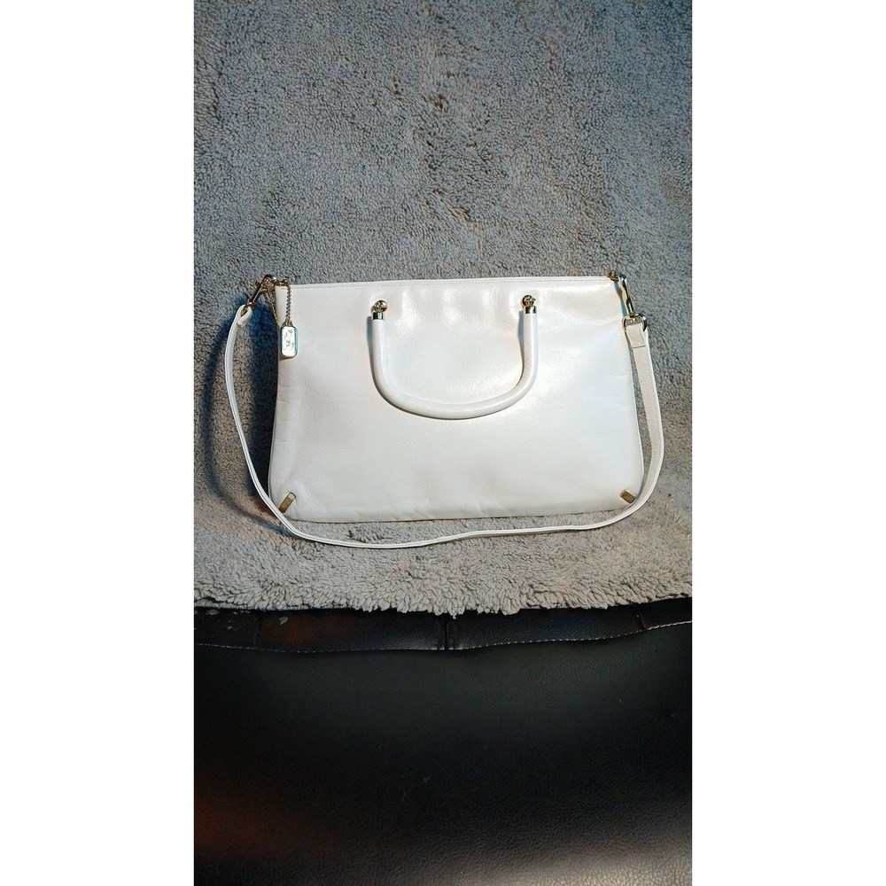 Vintage 80's Lisette Brand White Leather Purse NWOT!